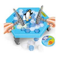 Jouets de bureau intelligents en plastique interactifs parent-enfant, sauvez le pingouin, blocs de glace, brise-glace, piège, jeu de table familial, jeu de briser la glace