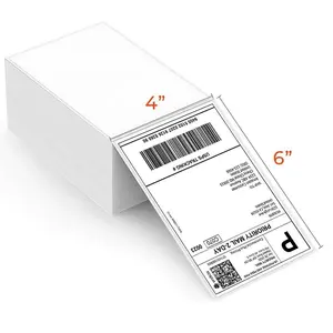도매 BEST 프리미엄 우편 배송 라벨 8.5x5.5 미국 반 시트 자체 접착 중국 공장에서