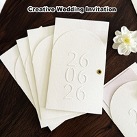 Ensemble d'invitations de mariage minimalistes avec enveloppes vierges ou personnalisables pour invitations de fête, d'affaires, cartes-cadeaux, vente en gros