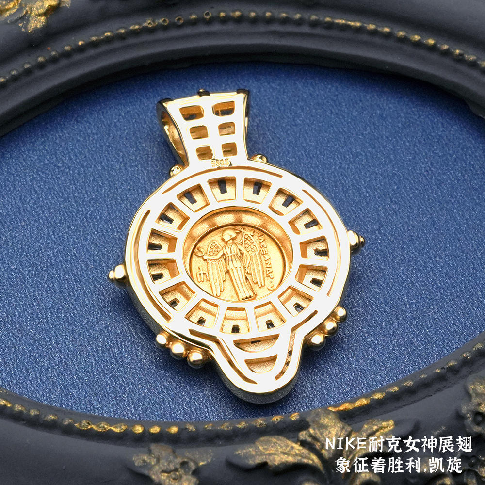 하이 퀄리티 925 스털링 실버 코인 새로운 아테나 골드 코인 펜던트 여성용 양면 웨어러블 목걸이 펜던트| Alibaba.com