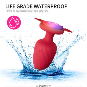 Vibrateur anal multi-fréquence à forte vibration, design petit diable, avec lumière LED pour adultes - Product Image 4