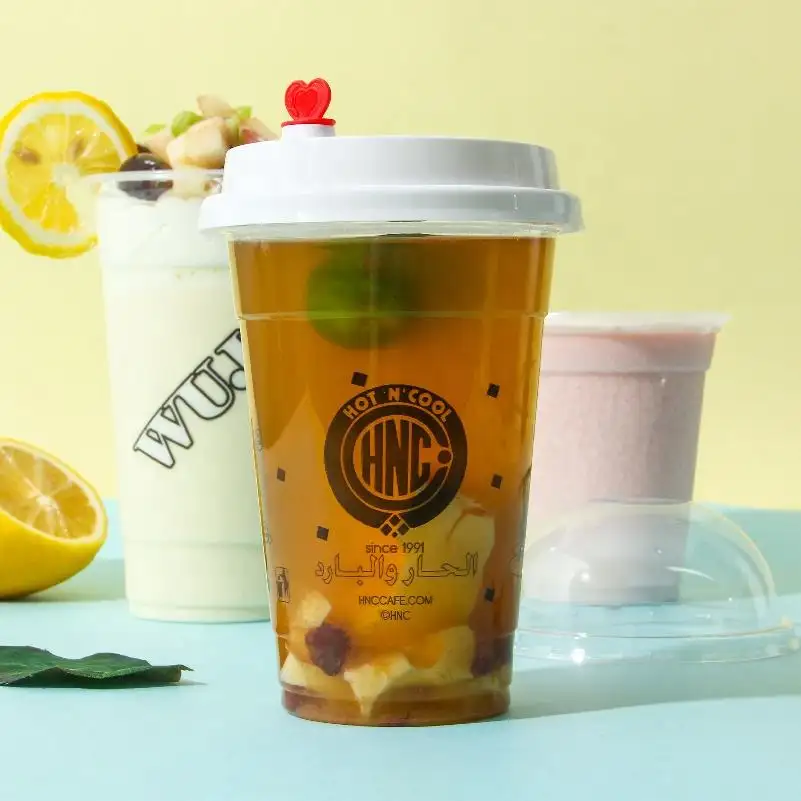 95 मिमी कैलिबर 700 मिलीलीटर निर्माता सस्ते प्लास्टिक बबल पीपी कप खाद्य ग्रेड पारदर्शी डिस्पोजेबल रस बबल चाय कप