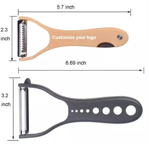 Pelador de patatas multifuncional giratorio para frutas y verduras, pelador de patatas y zanahorias en juliana - Product Image 2