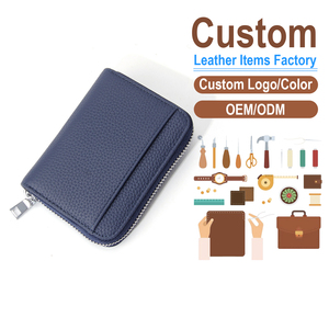 Genuine Leather <b>RFID</b> Women's Short <b>Wallet</b>, Top Grain Cowhide Multi-compartment Purse, OEM/ODM Custom Factory, Secure Card Holder - Product Image 2