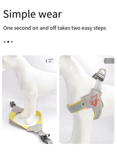 2025 ensemble de harnais de sécurité réglable en nylon respirant personnalisé de luxe pour chien et chat avec imprimé animal - Product Image 6