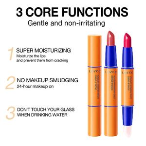 LOZEE Rouge à lèvres mat double extrémité longue durée hydratant étanche anti-transfert texture mate Baume à lèvres Commande en - Product Image 3