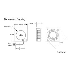 Xg3010 ventilador de refrigeração dc, 30x30x10mm <span class=keywords><strong>12v</strong></span> umidificador inversor dc ventilador pequeno - Product Image 6