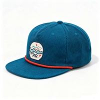 Casquettes Snapback non structurées à 5 panneaux de haute qualité avec broderie personnalisée, style vintage unisexe à visière plate