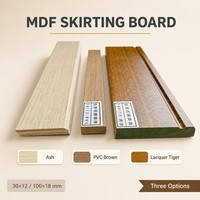 Plinthe en MDF pour la transition mur-sol, décoration intérieure, rénovation de la maison, coupe facile, installation, taille personnalisée/OEM