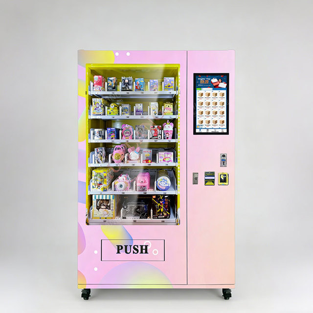 Hualang Supplier Commercial Beauty Supply Vending Machine Industry AD Screen Select Lucky Box Vending Machine for Mall