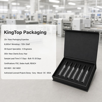 Boîte cadeau magnétique à six flacons avec impression personnalisée pour flacon roll-on d'huile essentielle et coffret d'échantillons de parfum – Vente en gros, directement de l'usine