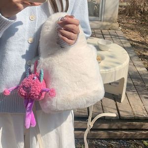 Bolso de Peluche con Forma de Monstruo, Color Rojo Rosa, con Cierre Magnético, para Uso Diario - Product Image 2