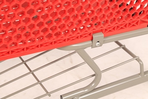 Carrito de Compras Highbright de Plástico con Estructura Metálica y Rejilla Inferior - Product Image 6