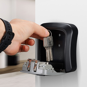 Cassetta di Sicurezza Portatile IP68 Impermeabile in Lega di Alluminio Semimetallica con Combinazione a 4 Cifre, Lucchetto di Sicurezza da Parete per Chiavi - Product Image 4