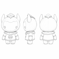 Vêtements personnalisés pour poupées mascottes en peluche : T-shirt à motif hamburger et écharpe en forme de nourriture pour habiller les jouets en peluche de dessins animés