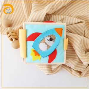 Giocattoli educativi fatti a mano di Design caldo feltro abbastanza attività di libro libro occupato Montessori bambini che imparano bambini feltro libro da gioco - Product Image 6