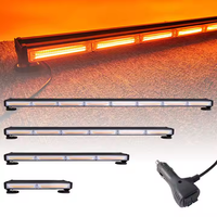 Barre lumineuse LED COB 12'' 46'' 12V 24V, feux de signalisation d'urgence clignotants jaunes, rouges, bleus, ambre pour voitures, aluminium, projecteur combiné
