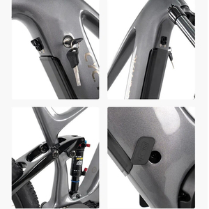 Vélo de montagne électrique EM10 Sport à suspension souple, cadre en fibre de carbone, 12 vitesses, 29 pouces, 48V 500W, moteur central sans fil - Product Image 2