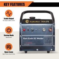 Machine à souder à essence TieKeHan DC1kw, soudeuse par points extérieure TKH-270, petit générateur à essence pour l'ingénierie et les lignes de production de tubes