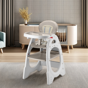 Chaise haute bébé 3-en-1 moderne et table d'activités, en plastique durable et avec structure stable pour l'allaitement – Offre spéciale - Product Image 2