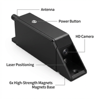 Système de caméra de recul pour chariot élévateur sans fil numérique AHD avec moniteur DVR portable TFT 7 pouces, base magnétique et vision nocturne IR, garantie 1 an