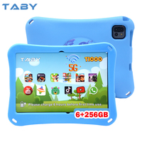 Tableta Educativa para Niños de 10 Pulgadas con Android 12 MTK, 6 GB/256 GB, Control Parental, Programación Basada en Bloques, Juegos de Lógica, Resistente al Agua
