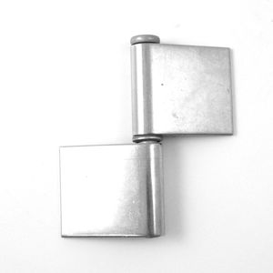 Bisagra de soldadura de acero inoxidable AISI 304 Alas planas con pasador extraíble 71x80 Espesor 2,0 Pin 7,8" - Product Image 4