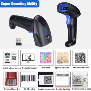 Escáner de Código de Barras de Mano YHD-1100D en Stock, <span class=keywords><strong>Lector</strong></span> de Códigos <span class=keywords><strong>QR</strong></span> CMOS 1D y 2D con Cable USB para TPV - Product Image 2