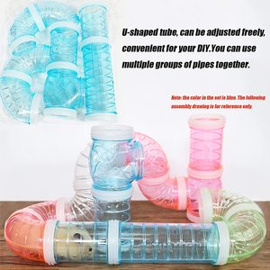 Diy Diverse Duurzame Huisdier Speelgoed Luxe Hamster Tube <span class=keywords><strong>Tunnel</strong></span> Voor Muis Hamster Of Andere Kleine Dieren Te Oefenen En Te Spelen - Product Image 2