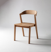 Chaise de salle à manger en bois massif de conception moderne nordique pour tabouret de restaurant commercial utilisation de conférence de bureau à domicile pour meubles de maison