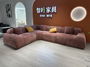 Sofá Modular Tapizado en Seda Sintética de Morera, Plegable y Convertible, para Alquiler de Departamentos, Moderno, Ahorra Espacio, para Escuelas - Product Image 2