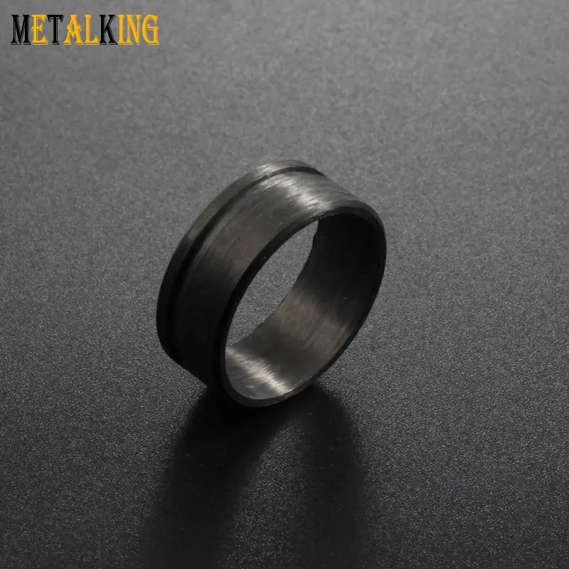 Blank Rings Carbon Fiber 8mm Fashion Engagement Ring Unisex Rings Wedding Bands or Rings Engagement Rings for Men Suit Yourself