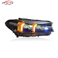 RUISU 12V Nouveau phare LED pour BMW Série 5 Pré-LCI G30 G38 2018-2020, design œil de serpent amélioré