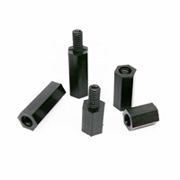 Kit de vis d'espacement hexagonales isolées en nylon plastique noir métrique M2 M2.5 M3 M4, vis de machine, classe 4, assortiment