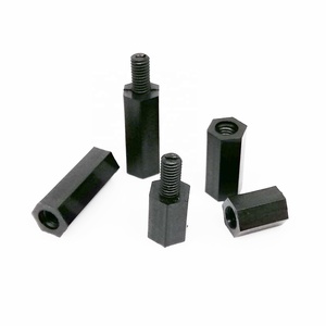 Kit de Separadores Hexagonales Aislados de Plástico Nylon Negro Métrico M2 M2.5 M3 M4, Tornillos de Máquina, Clase <span class=keywords><strong>4</strong></span>, Surtido - Product Image 1