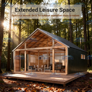 Villa en <span class=keywords><strong>bois</strong></span> exquise Dayang, intégrée à la nature – Cabane en rondins mobile moderne et écologique pour hôtels et zones écologiques - Product Image 4