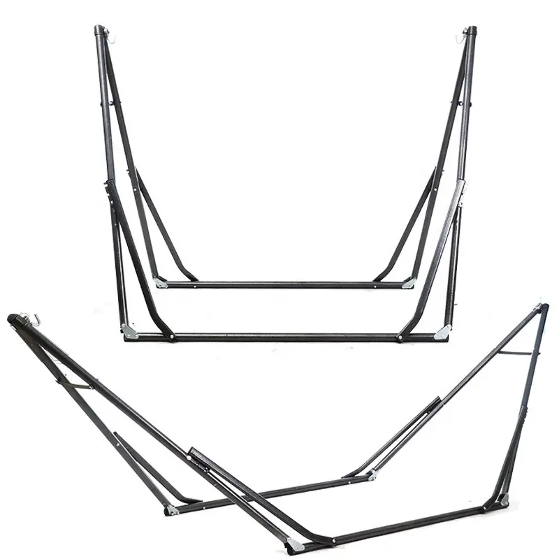 New Design 3 In 1 Outdoor Portable Hook Double Hanging Hammock Stand Hammock Swing Chair Frame Stand Clothes Rack Stand