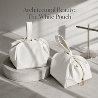 Sac de rangement pour maquillage en cuir PU haut de gamme avec fermeture éclair et poignée, pochette anti-poussière de luxe en cuir PU blanc pour cosmétiques et soins de la peau