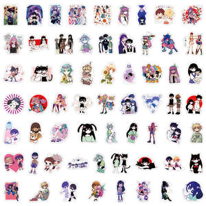 Autocollant <span class=keywords><strong>Omori</strong></span> de <span class=keywords><strong>jeu</strong></span> de dessin animé cool populaire 60 pièces décalcomanies de <span class=keywords><strong>jeu</strong></span> d'horreur - Product Image 4