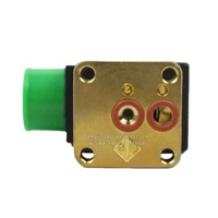 Katup Solenoid Kuningan ODE Flens 21A1KV20 2 Arah Aksi Langsung Normal Tertutup 8W 12W 14W Mesin Kopi Kompresor Udara WOG FKM