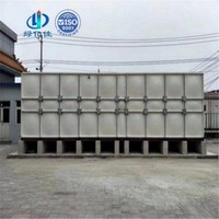 Personnalisé 10*5*1.5m 7*5*3m 50000 litres SMC FRP GRP réservoir d'eau en plastique renforcé de fibre de verre de lutte contre l'incendie
