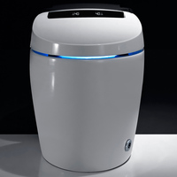 Toilette Intelligente Monobloc Blanche Allongée à Siphon P pour Hôtel, Maison et Salle de Bain