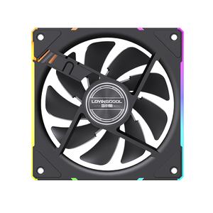 Ventilador de refrigeración de <span class=keywords><strong>CPU</strong></span> de venta directa de fábrica Lovingcool de alto rendimiento 12V 120mm LED RGB disipador de calor ventilador de caja de PC para juegos - Product Image 3