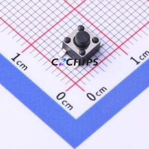 TSC015A04018B Tactile Switch SMD-4P,4.5x4.5mm Switch Round Button 1.8N Vertical Mount 4.5mm - Product Image 1