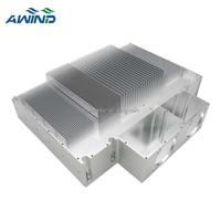 Boîtier MCU design de radiateur en aluminium personnalisé boîte de dissipateur de chaleur en métal cnc brasage sous vide comme pièces de couverture pour plaque froide liquide