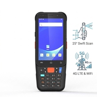 Terminal Portátil con Escáner de 25 Grados, 4G LTE, WiFi, Android 15, Computadora Móvil para Logística