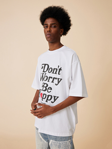 T-shirts vintage surdimensionnés pour hommes en coton 100% personnalisés, streetwear, lavage à l'acide, graphique en relief, respirant, impression de logo en relief - Product Image 3