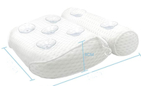 Oreiller de bain Msq Spa en gros, antidérapant, maille 4D, oreiller de baignoire de luxe, écologique, en stock, Jiangsu, personnalisable