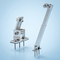Meilleur système de support inclinable réglable pour toits plats, panneaux solaires chinois, structure de montage PV