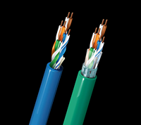 Cat5e kabel Ethernet berpelindung, CCA 1000 inci 23/24AWG tembaga UTP STP LAN jaringan Riser Cat5e/Cat6/Cat6a/Cat7